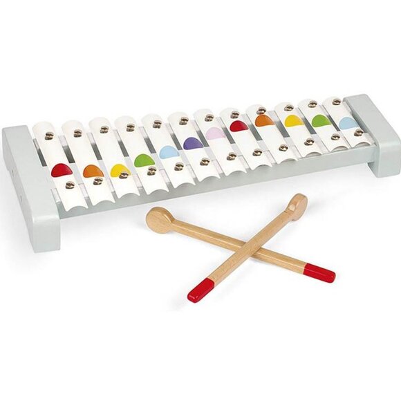 Janod - Confetti Wooden and Metal Xylophone New in Box For Age 2+ - Picture 3 of 10